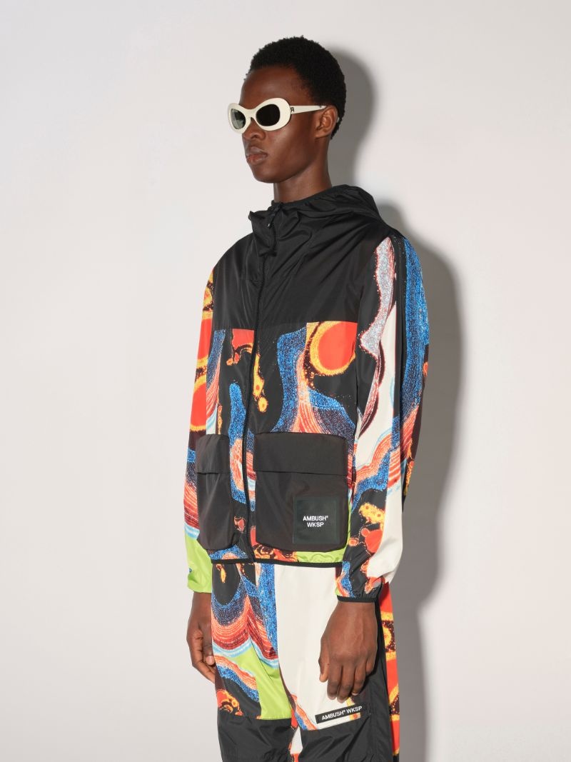 ALL OVER PRINTED NYLON JACKET - 6