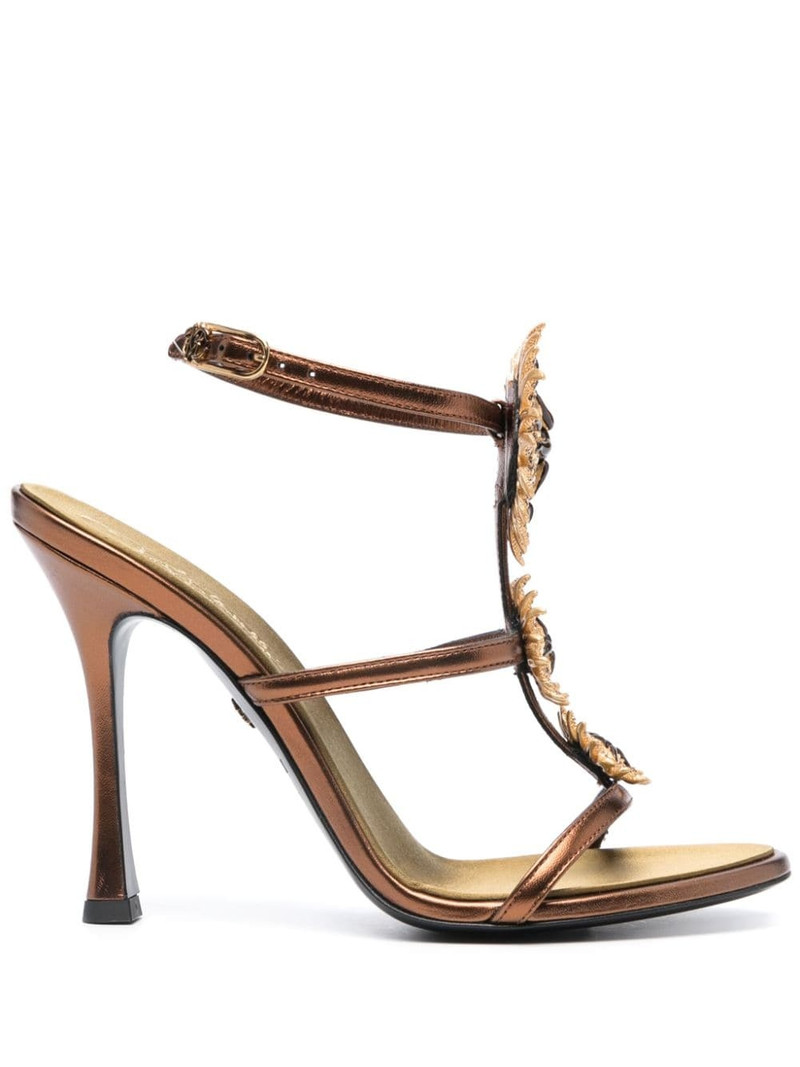 Jewel 110mm leather sandals 1