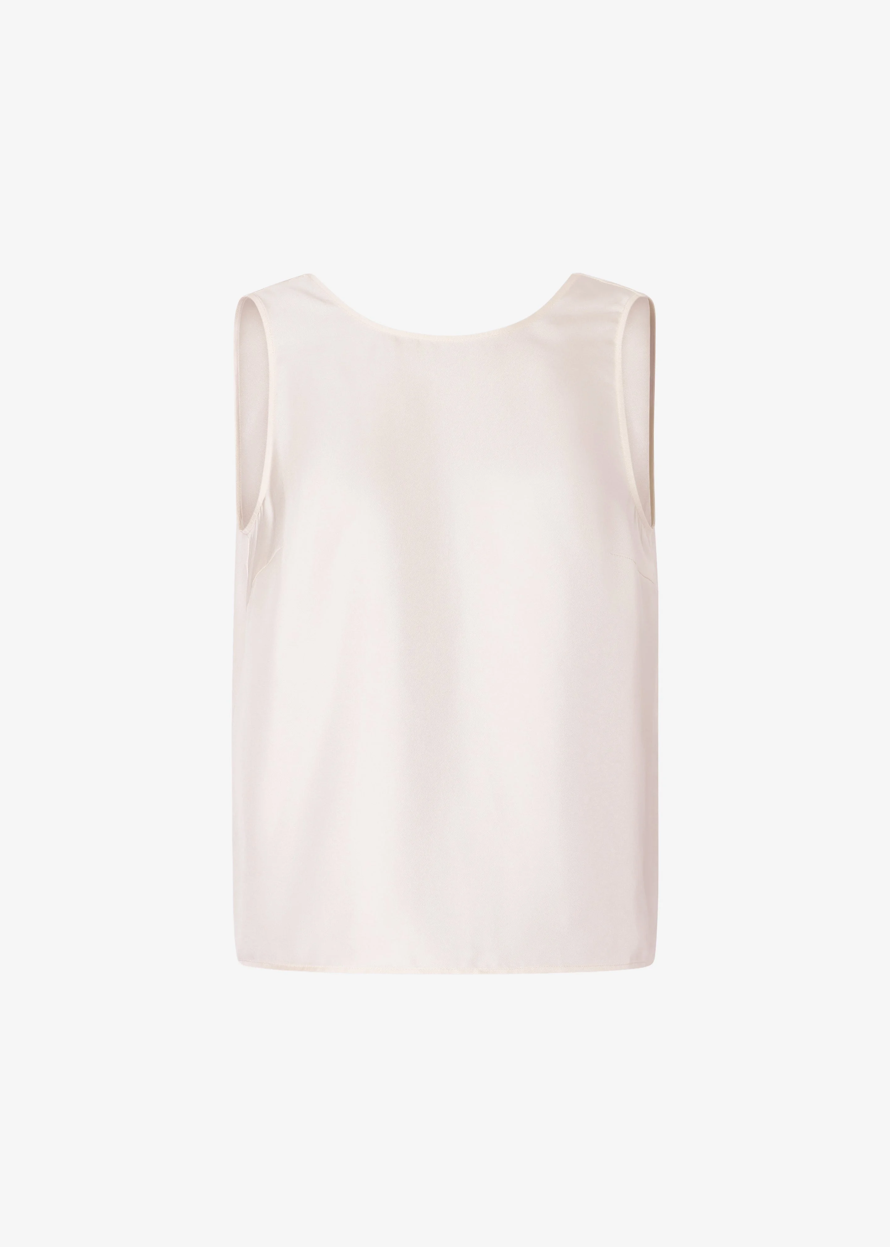 Loulou de Saison Gema Sleeveless Silk Top - Light Pink - 1