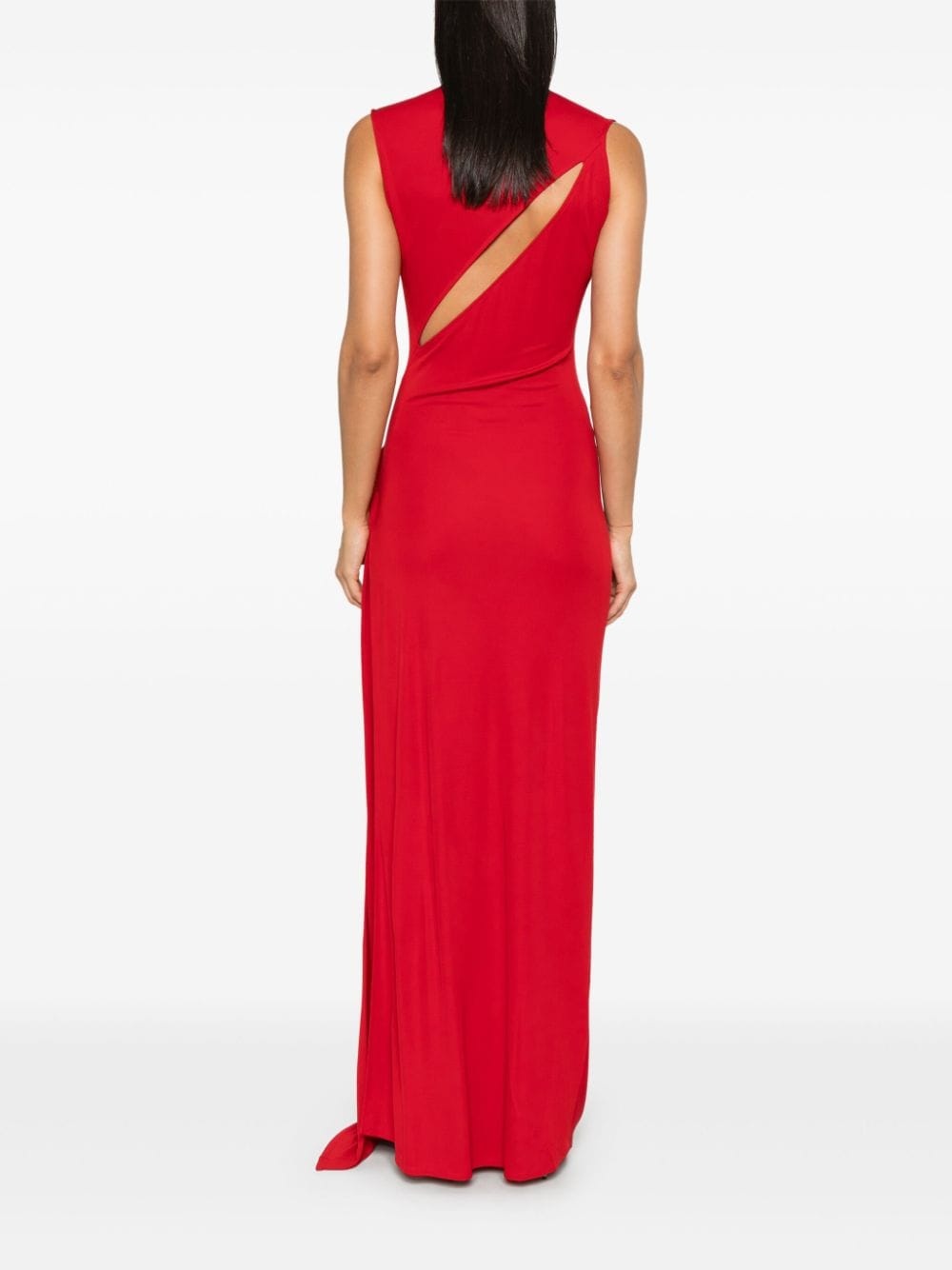 draped maxi dress - 4