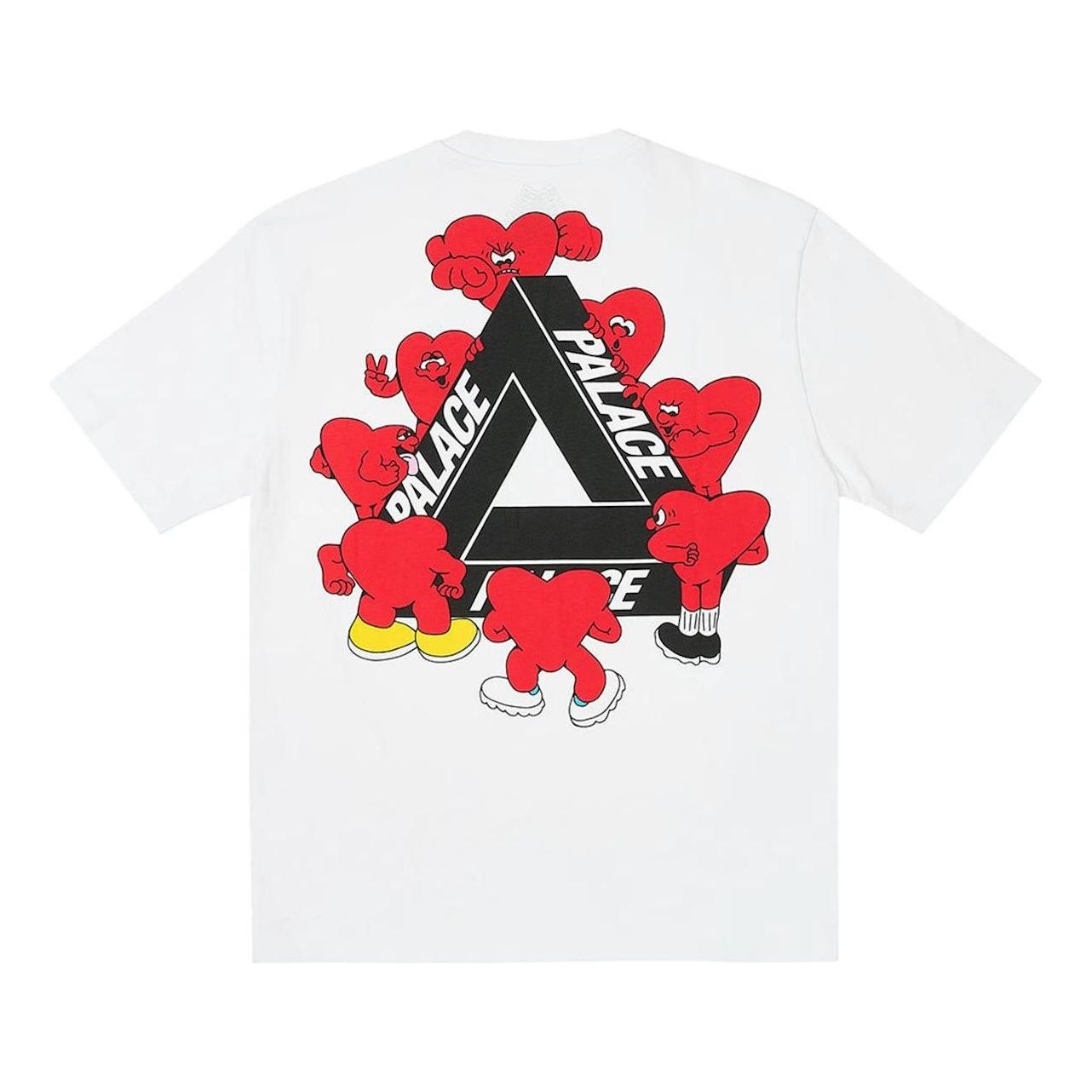 Palace Tri-Hearts T-shirt 'White' P26TS026 - 2