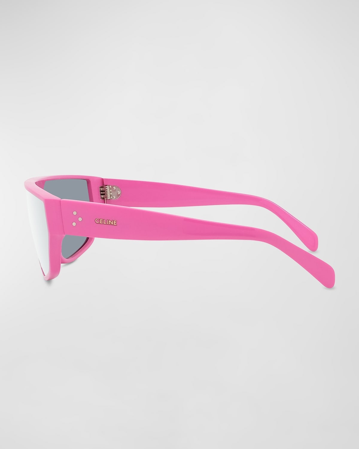 Mirrored Acetate Shield Sunglasses - 4