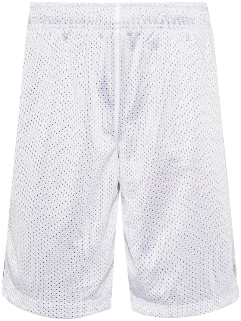 logo-print mesh shorts 1