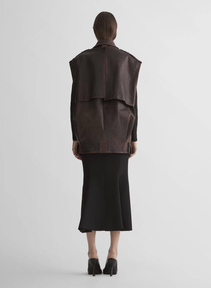 leather military gilet 4