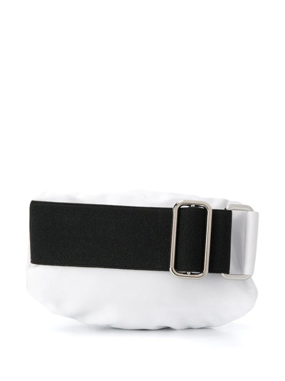 Prada logo plaque wrist pouch outlook