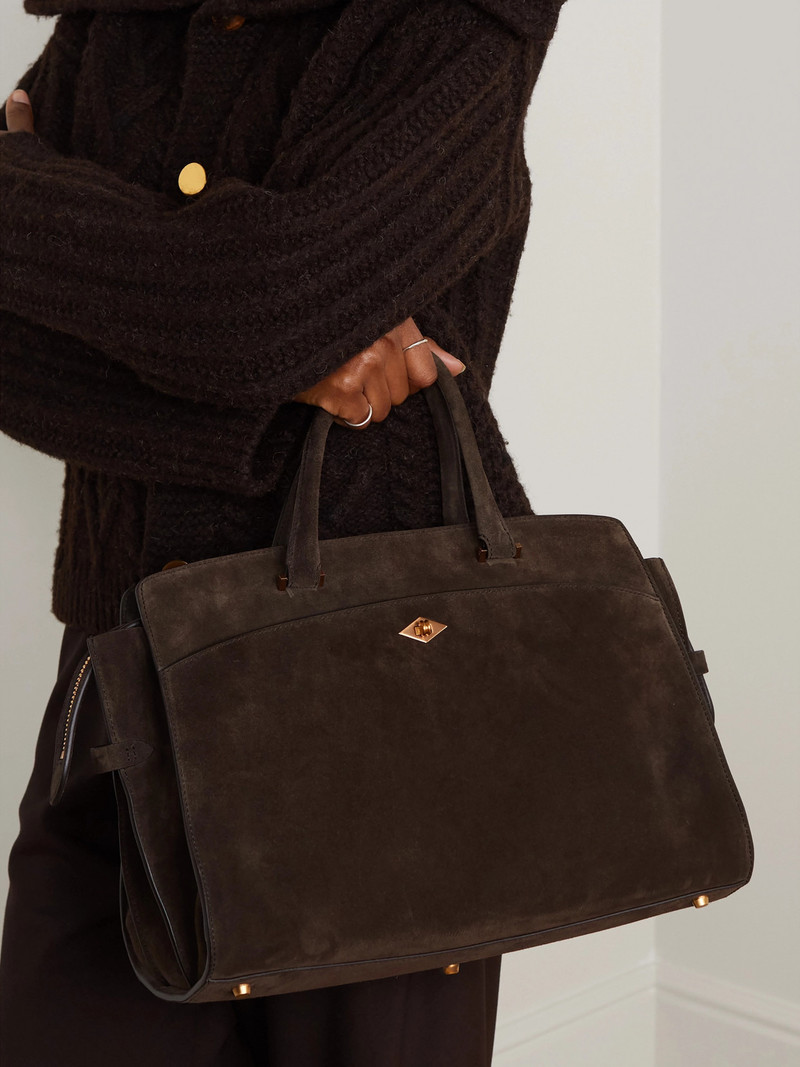 MÉTIER Private Eye Medium Suede Tote outlook