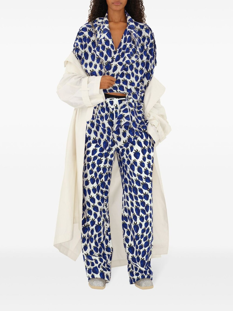 Burberry strawberry graphic-print trousers outlook