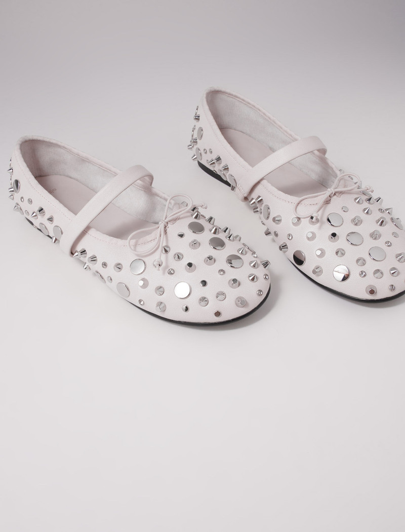 maje Studded ballet flats outlook
