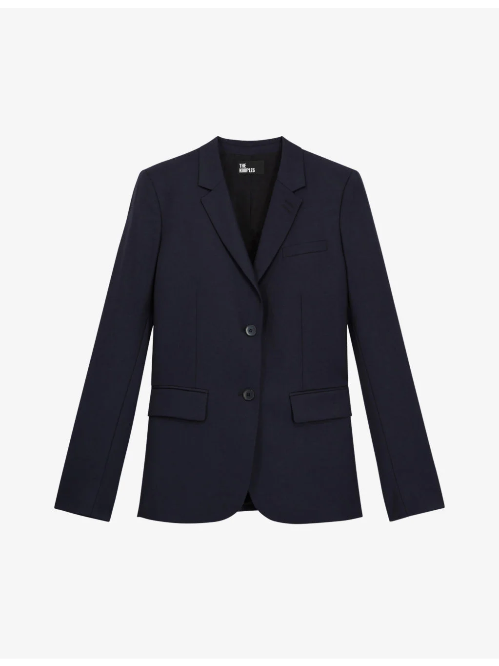 Single-breasted wool blazer - 1