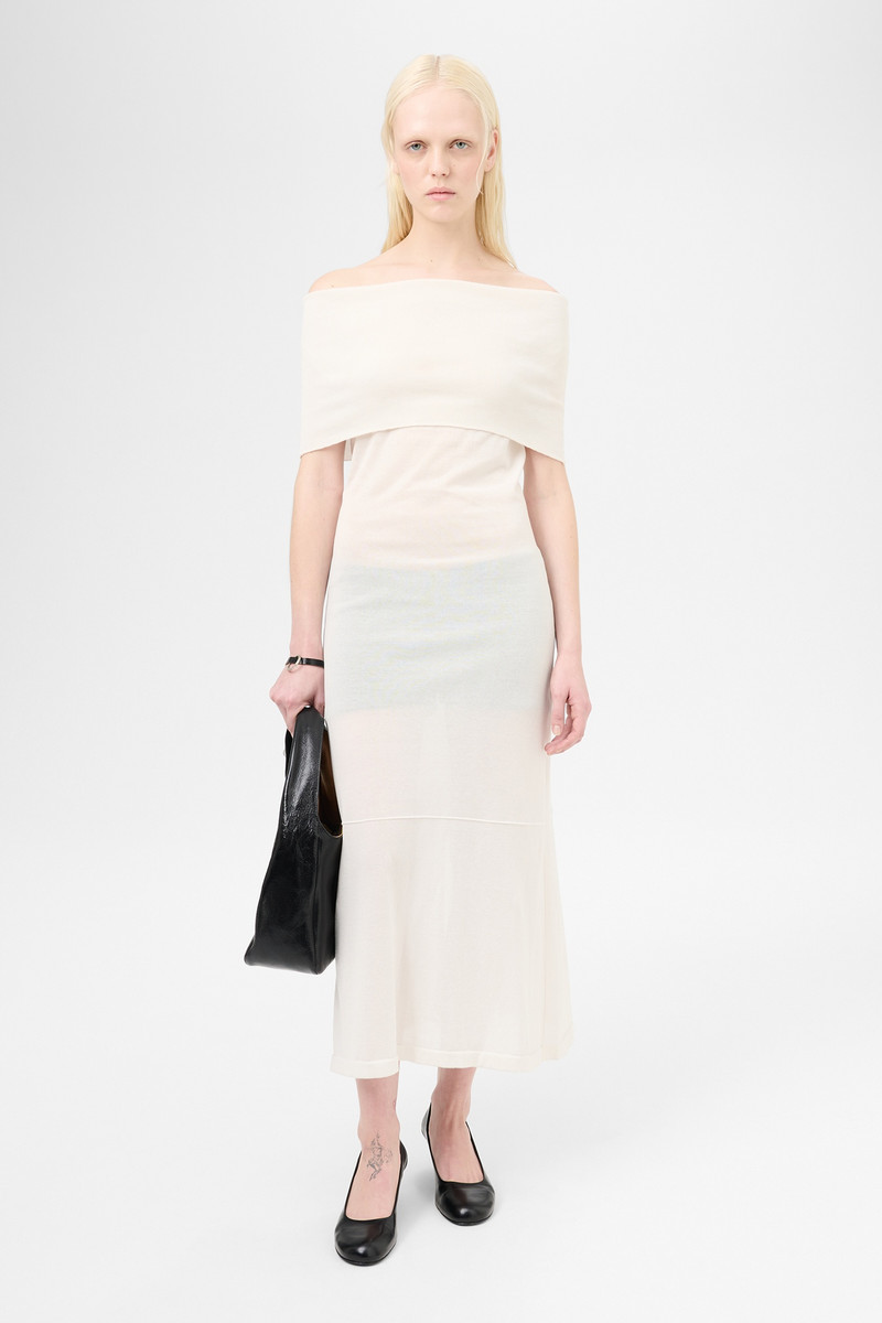 Our Legacy Cover Dress Bone Tech Cotton outlook