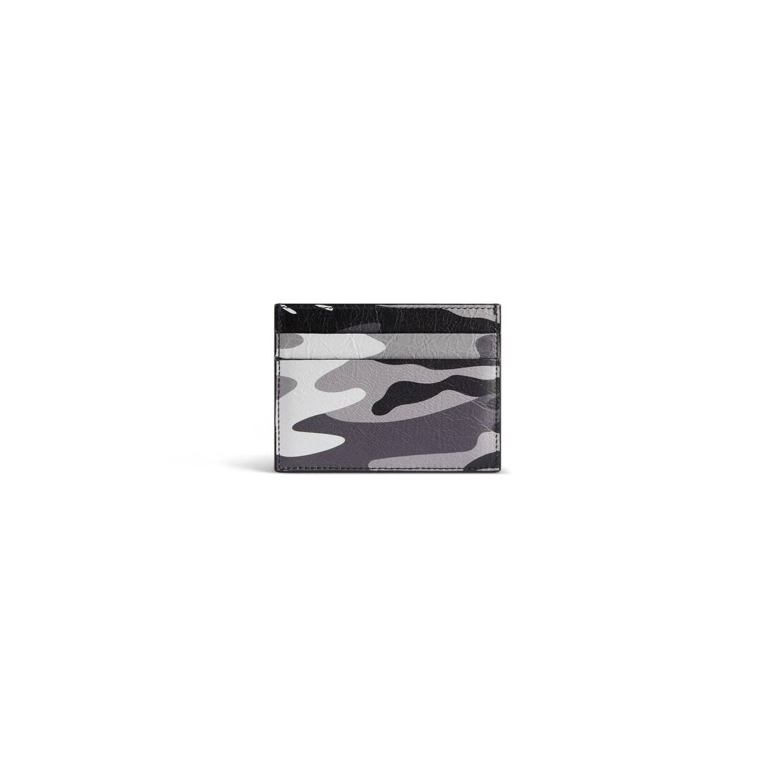 Men's Cash Card Holder Camo Print in Grey/white - 2