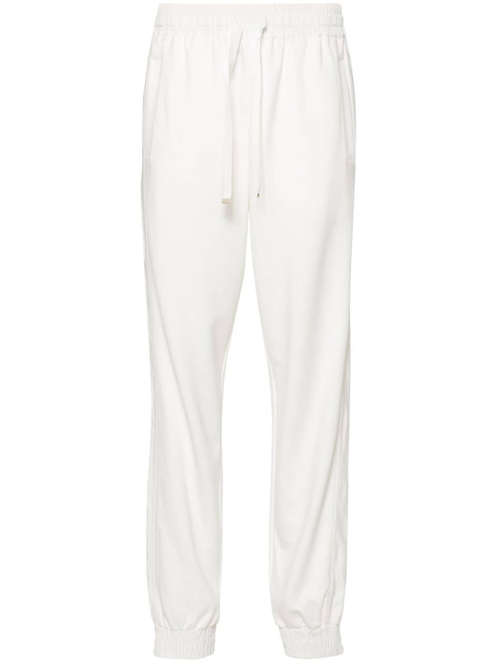 side-stripes jersey track pants - 1