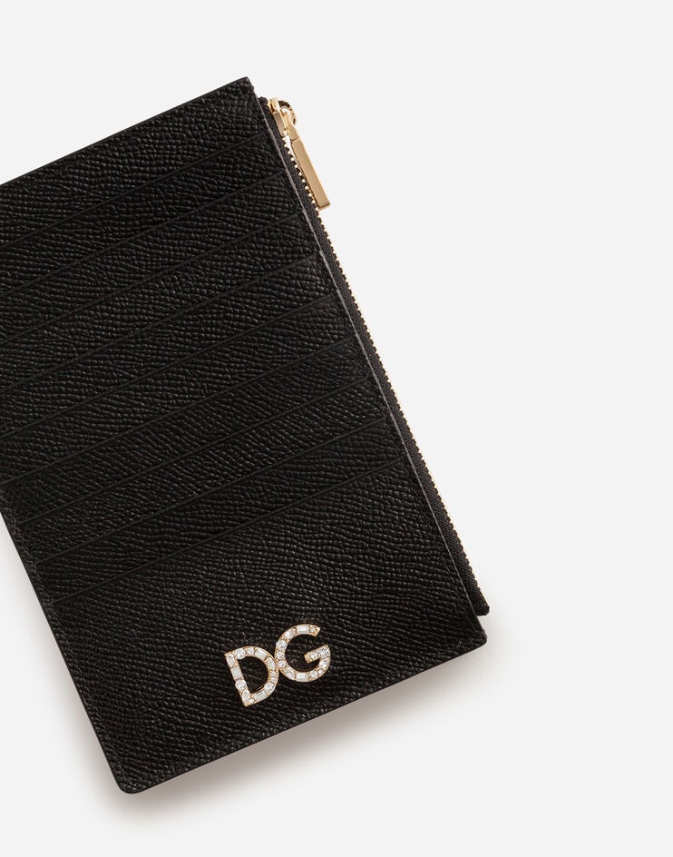 Large vertical dauphine calfskin credit card holder - 4