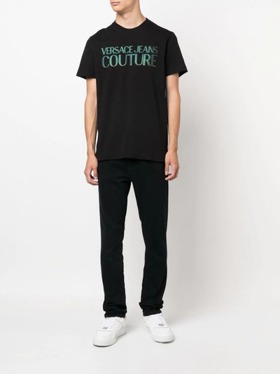 VERSACE JEANS COUTURE logo-print round-neck T-shirt outlook