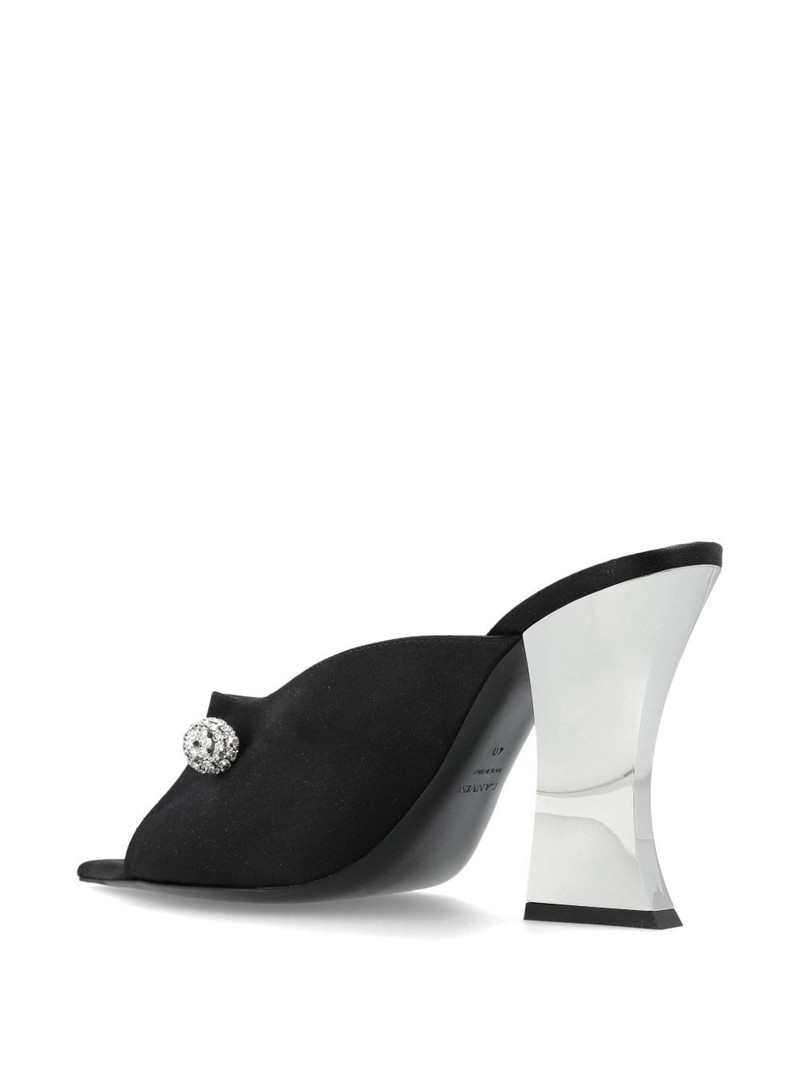 crystal-embellished satin mules 3