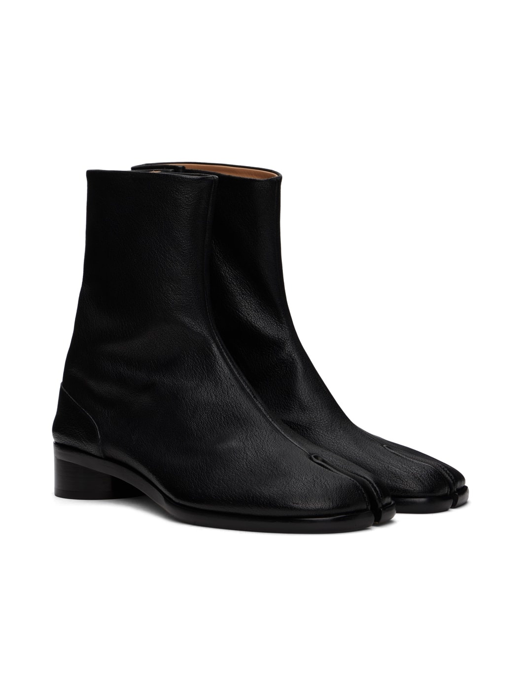 Black Tabi Ankle Boots - 4