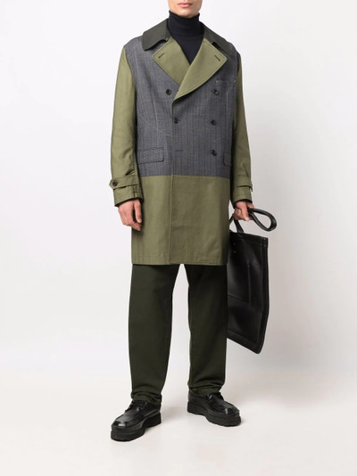 Junya Watanabe MAN double-breasted blazer-panel coat outlook