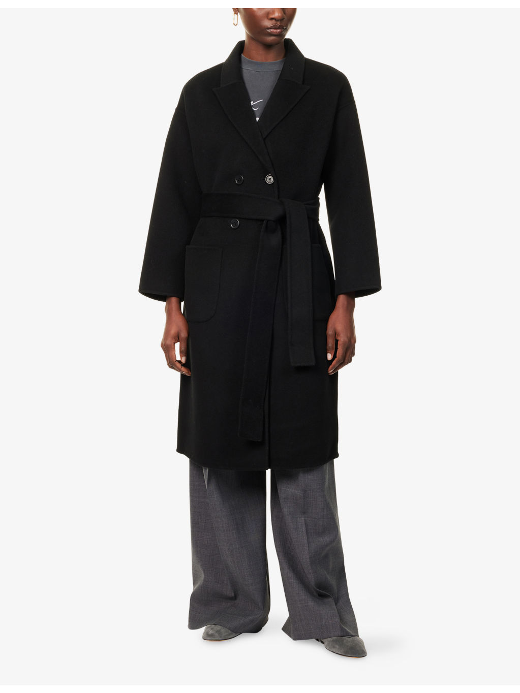 Dylan Belted Wool And Cashmere Coat - 3