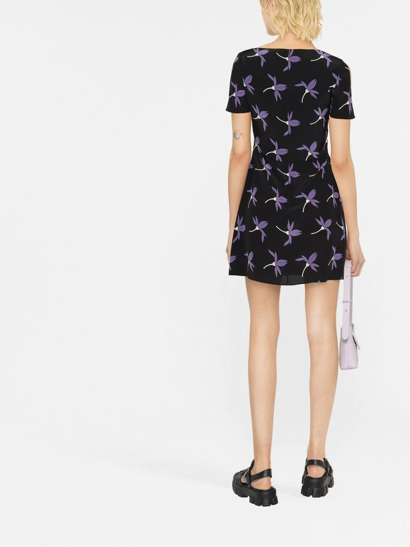 floral-print pleated dress 4