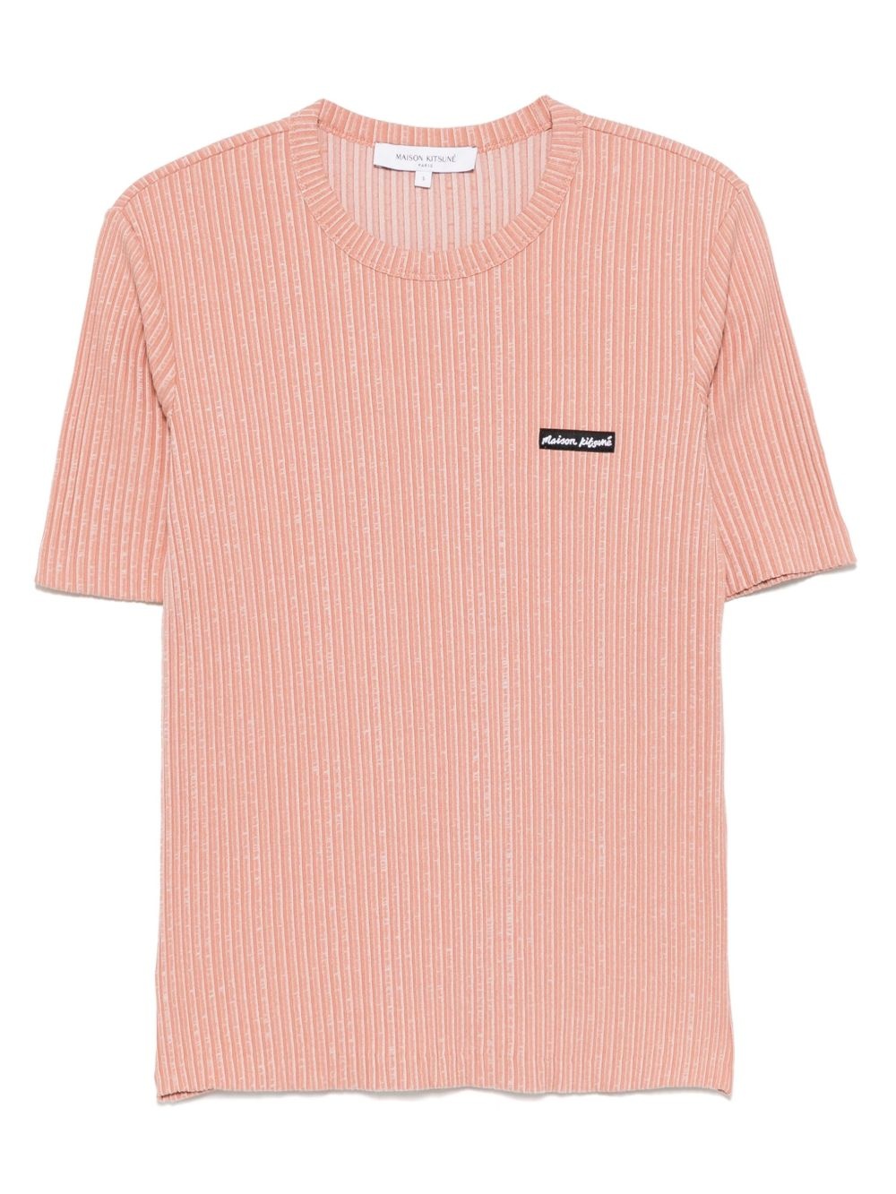 handwriting label T-shirt - 1