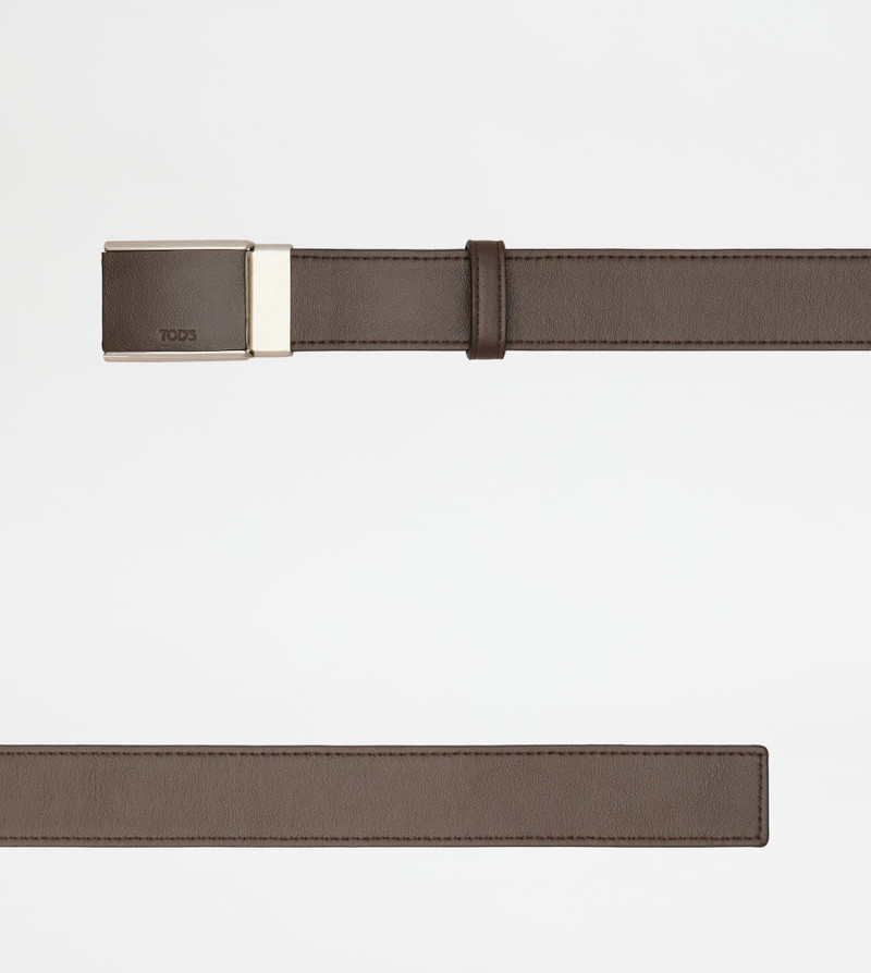 Tod's BELT IN LEATHER - BROWN outlook