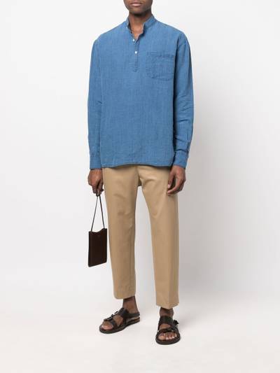 Aspesi band-collar pocket shirt outlook