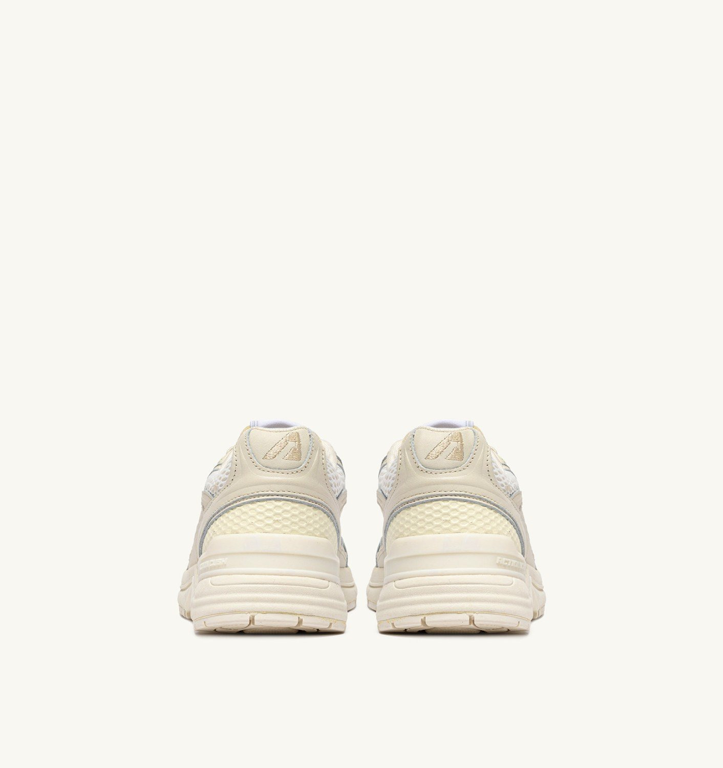 HYPERWAY SNEAKERS IN WHISPER WHITE LAMINATED LEATHER AND MESH - 3