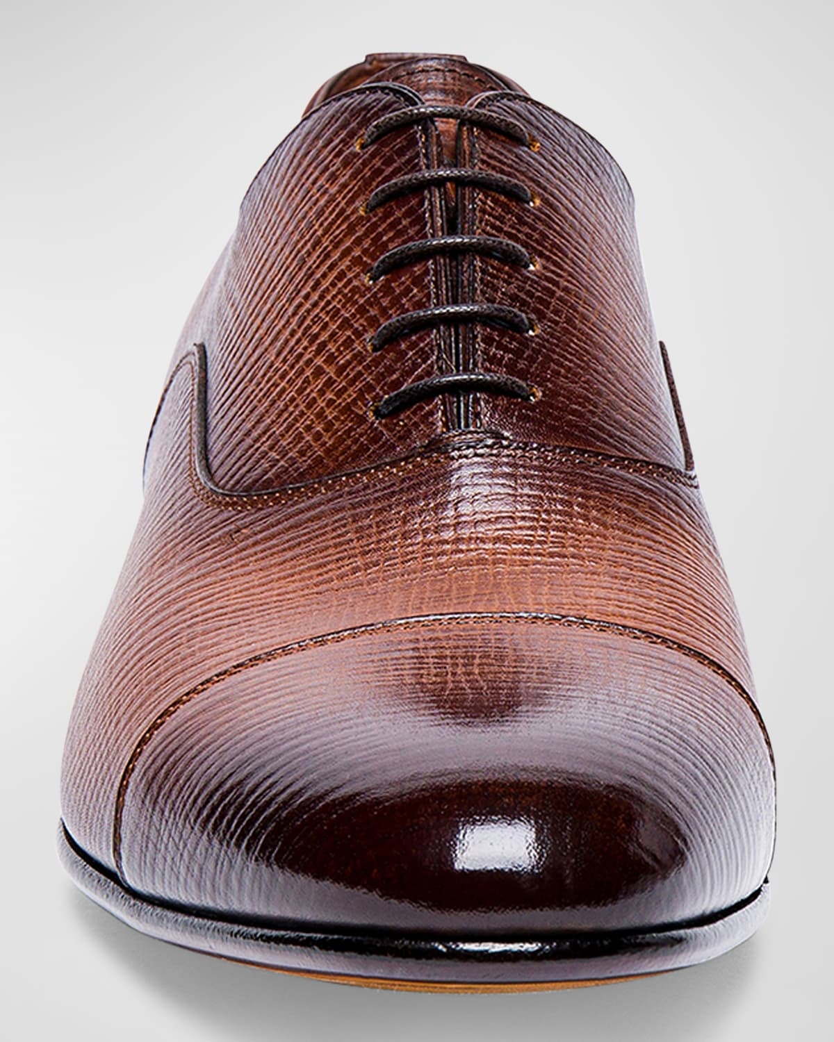 Men's Darian Textured Leather Oxfords - 4