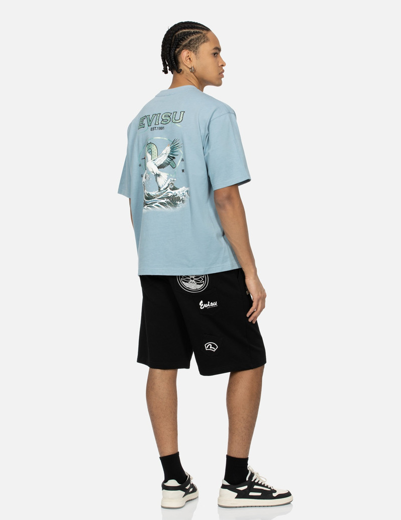 SEAGULL AND LOGO PRINT RELAX FIT T-SHIRT 3