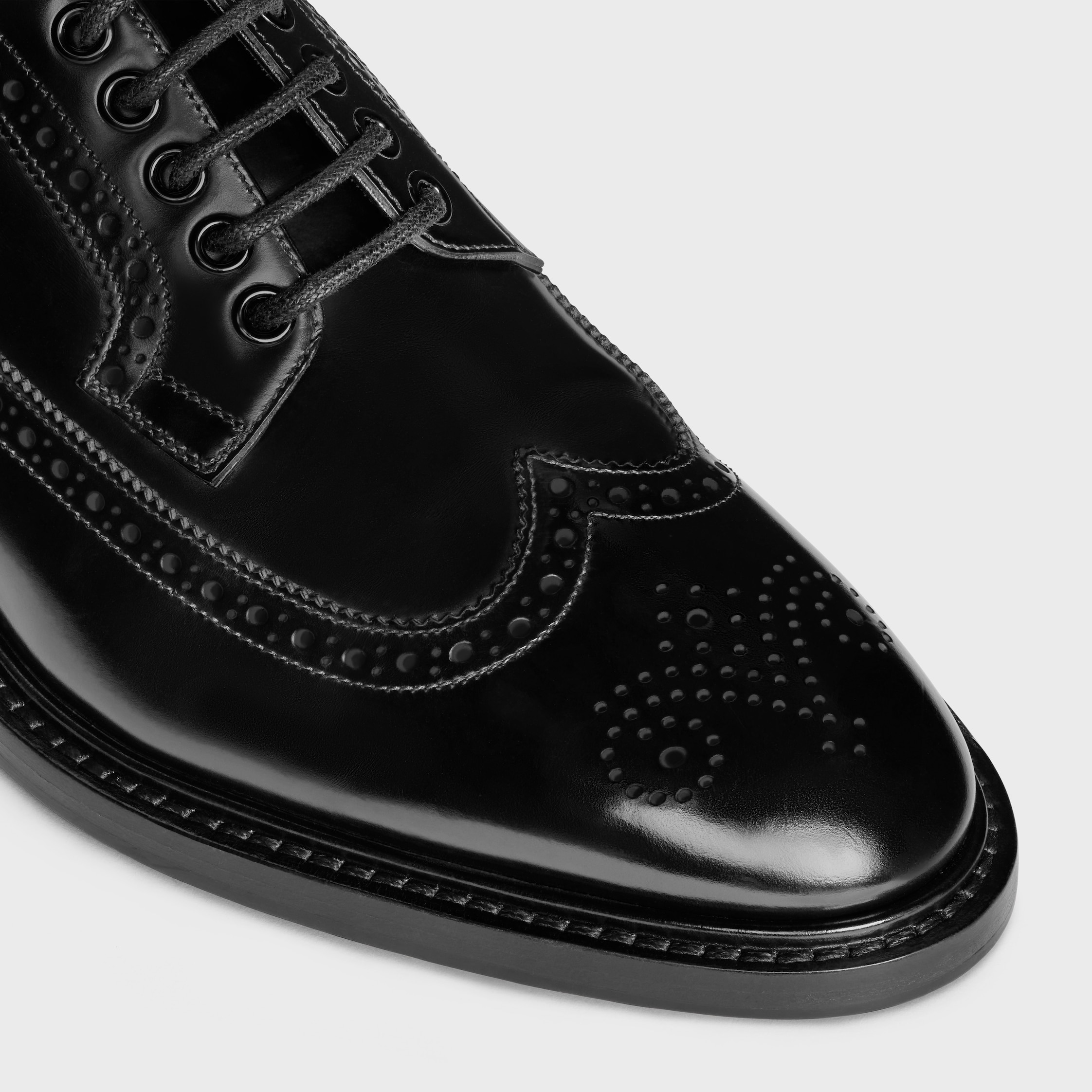 CELINE DONAVAN DERBY WITH BROGUES in POLISHED BULL - 3