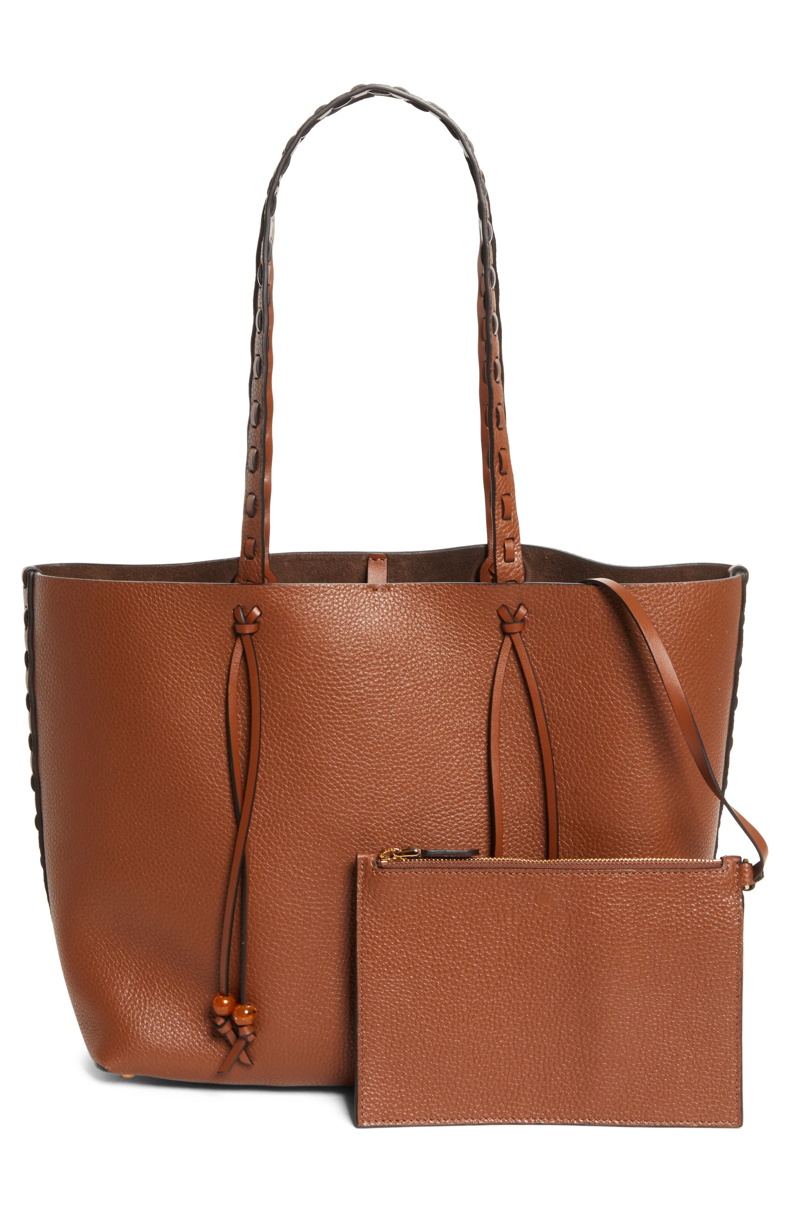 Etro Shopping Essential Leather Tote in M1384 Burnt at Nordstrom - 4