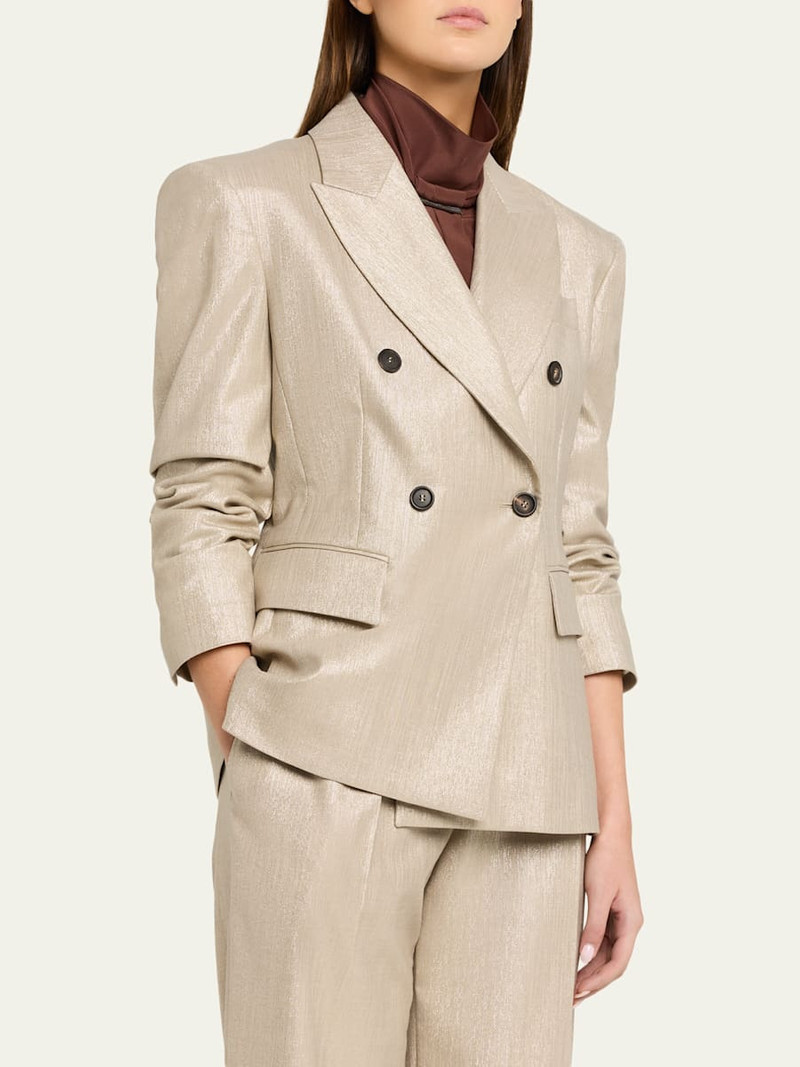Bold Shoulder Double-Breasted Jacket 4