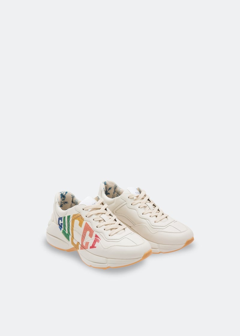 Gucci Rhyton Logo Sneakers - 3