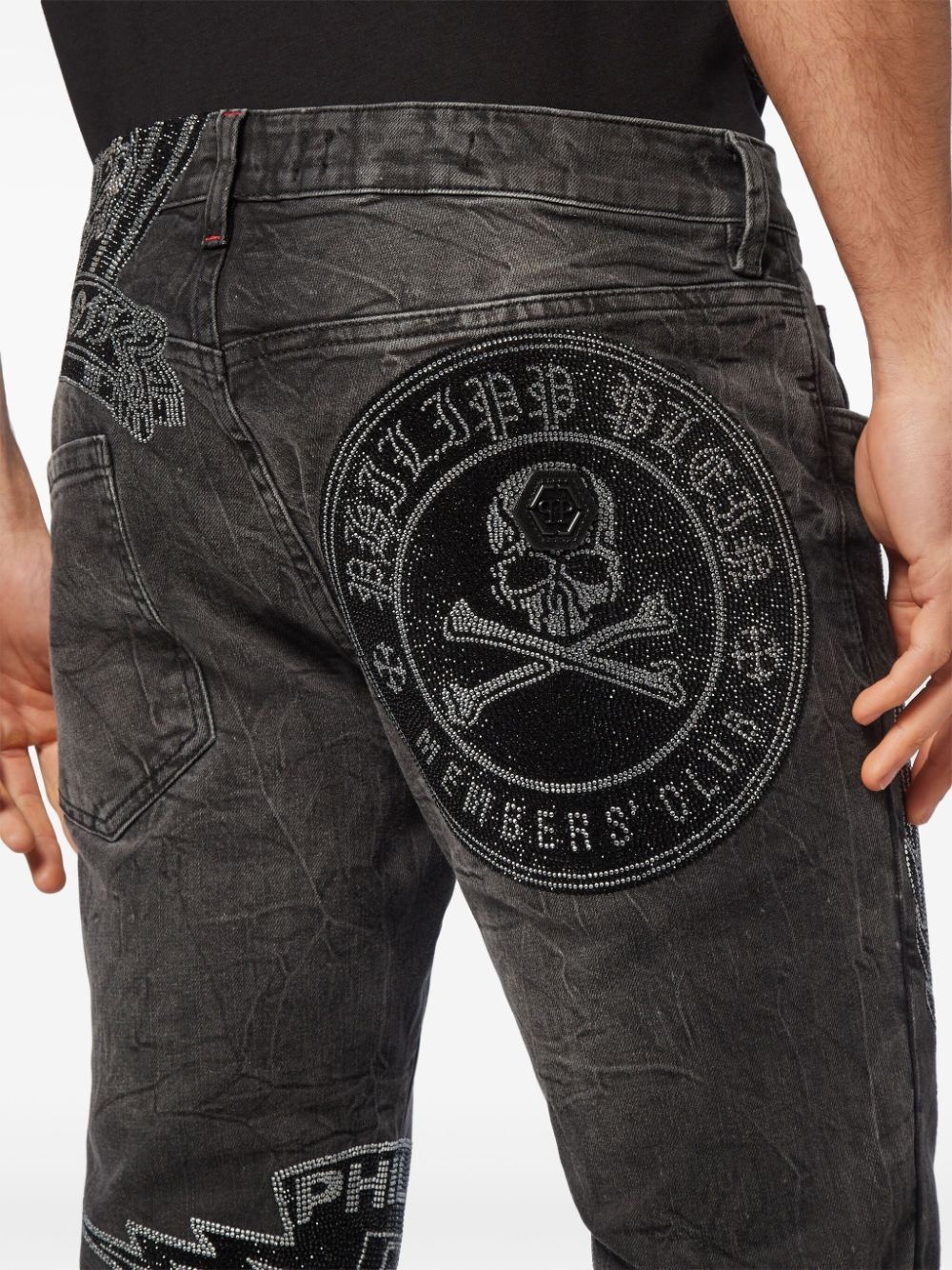 logo-patches jeans - 5