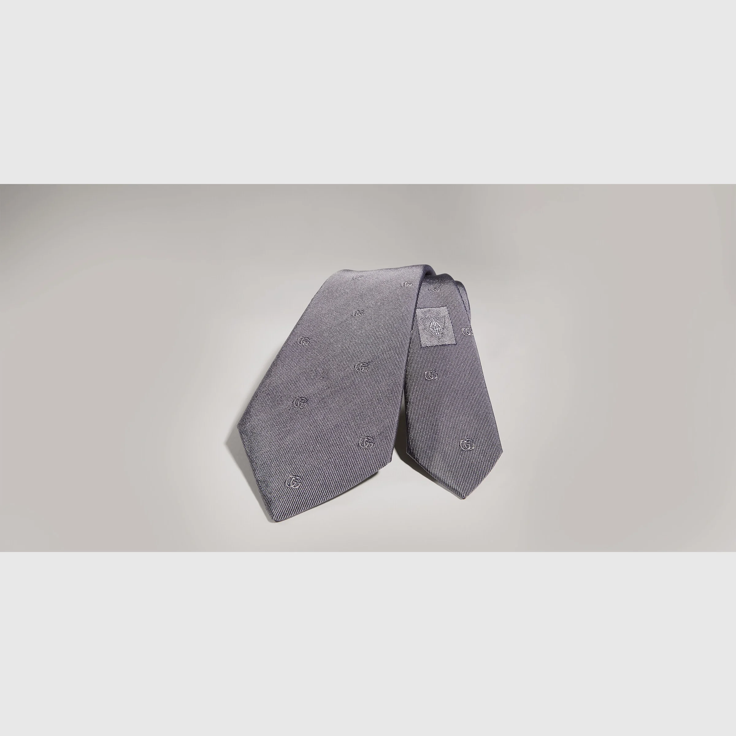 Double G silk jacquard tie - 1