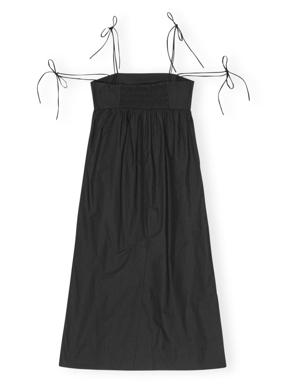 Cotton Poplin String Midi Dress - 6