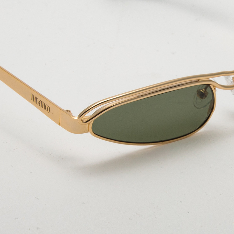 Norma Cat Eye Sunglasses in Yellow Gold 3