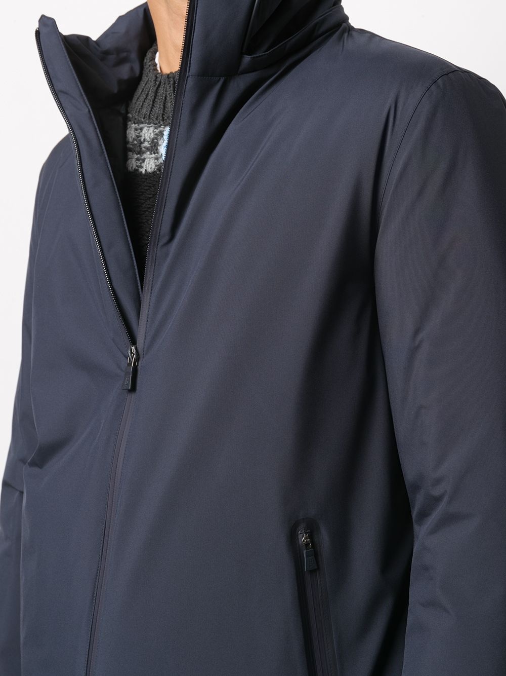 hooded zip-up jacket - 5