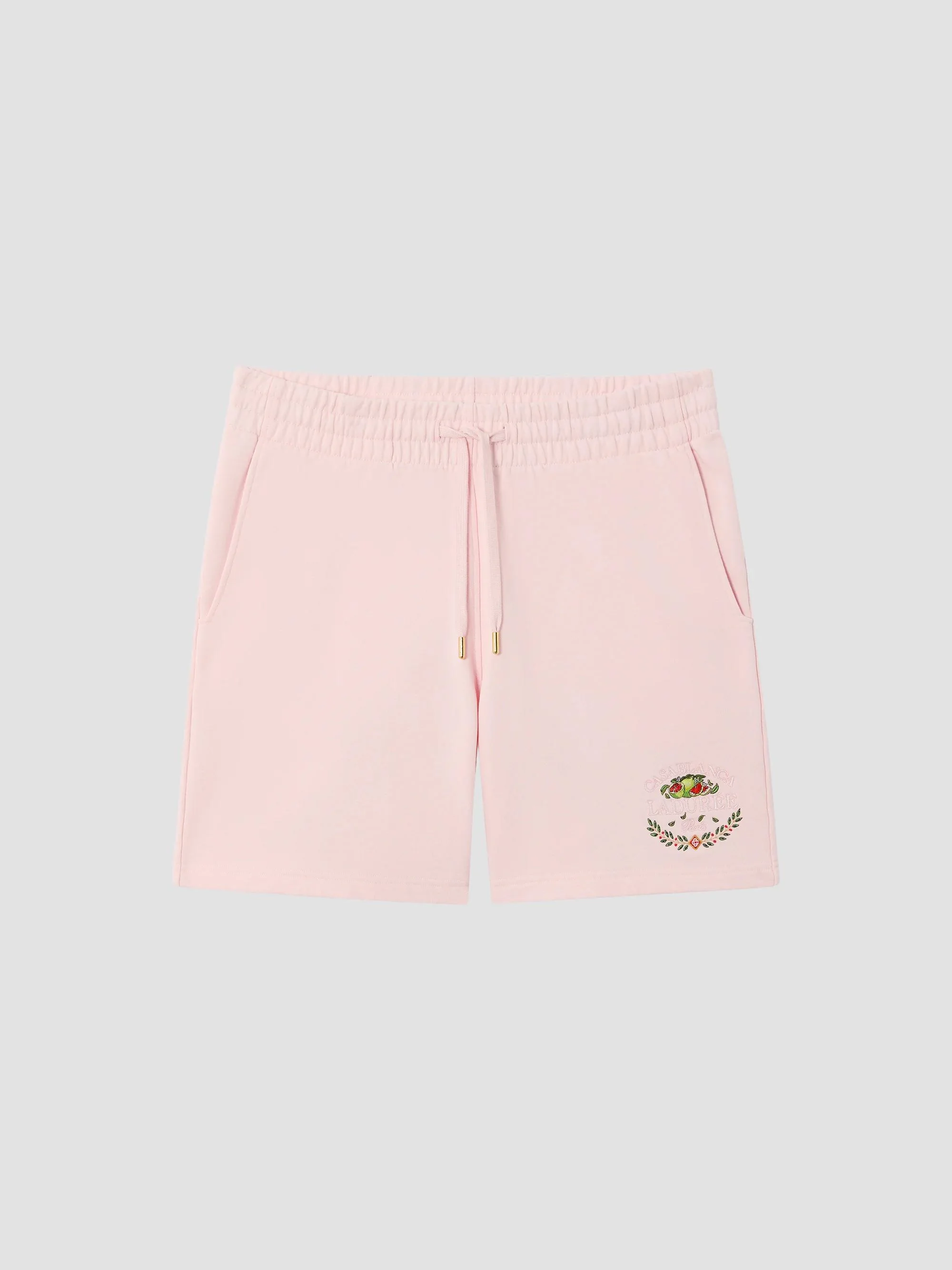 Men's x Ladurée Cotton Drawstring Shorts - Pink - 1