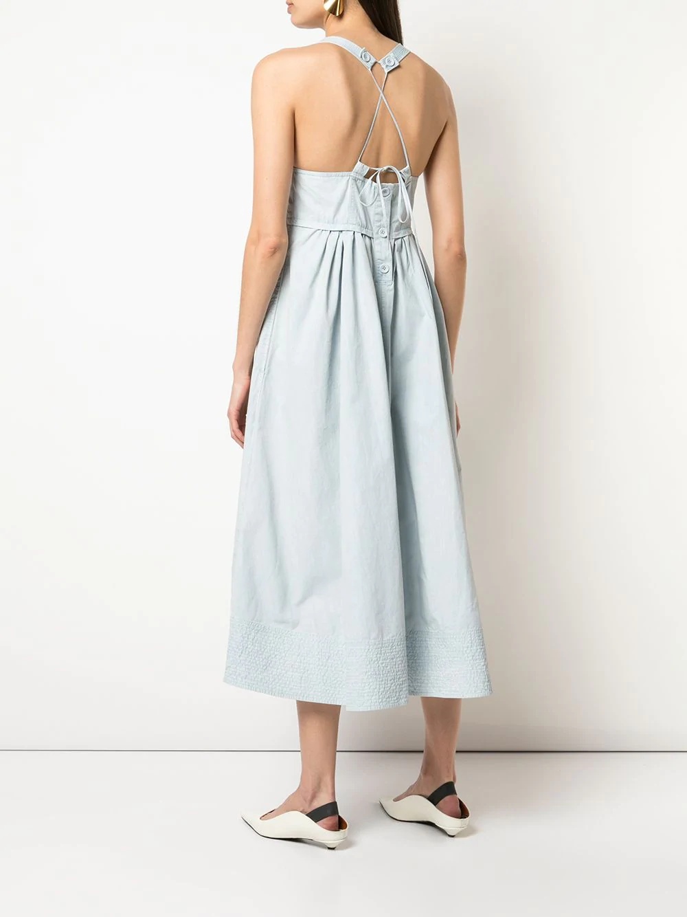 Apron midi dress - 4