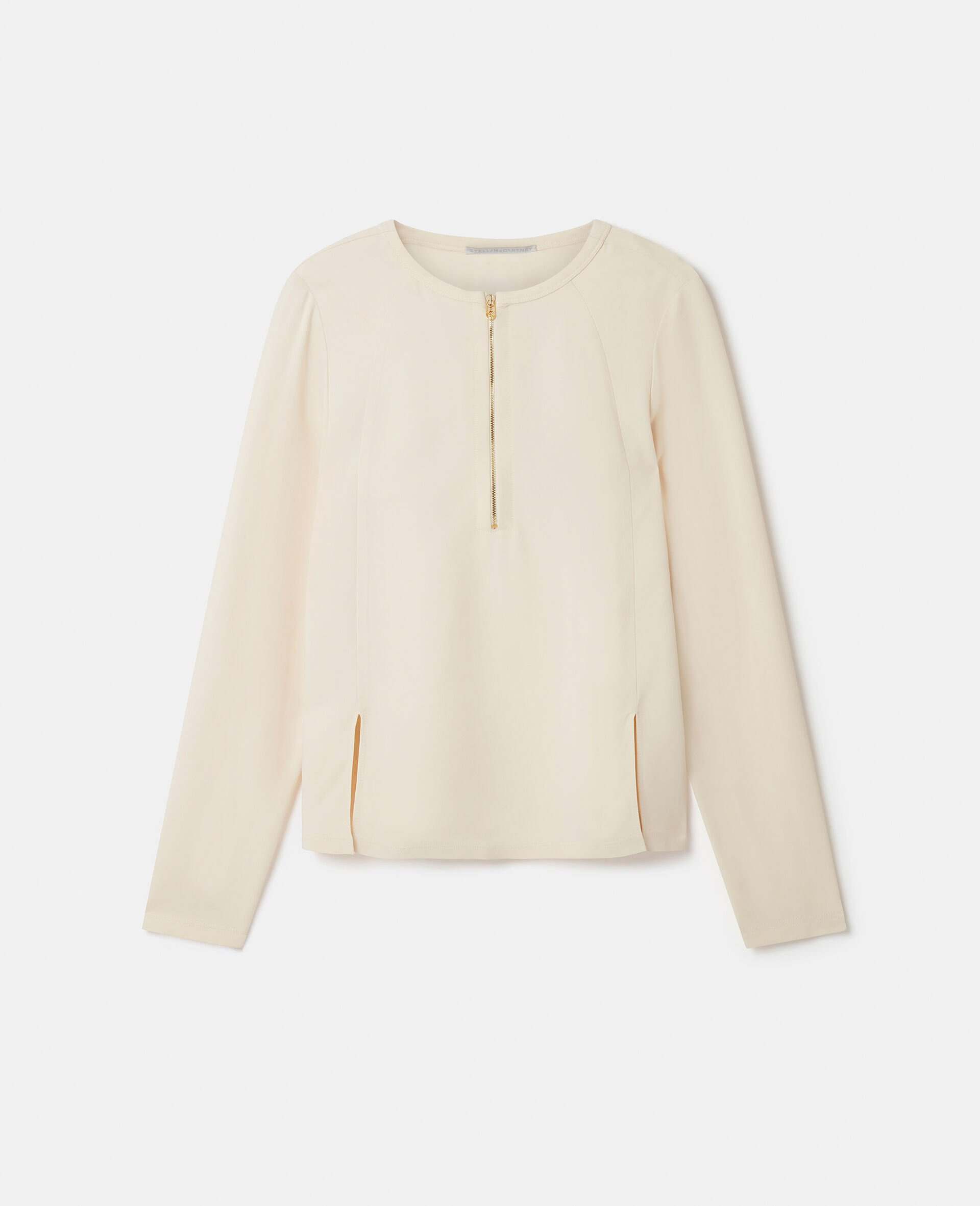 Arlesa Double Split Hem Zip Blouse - 1