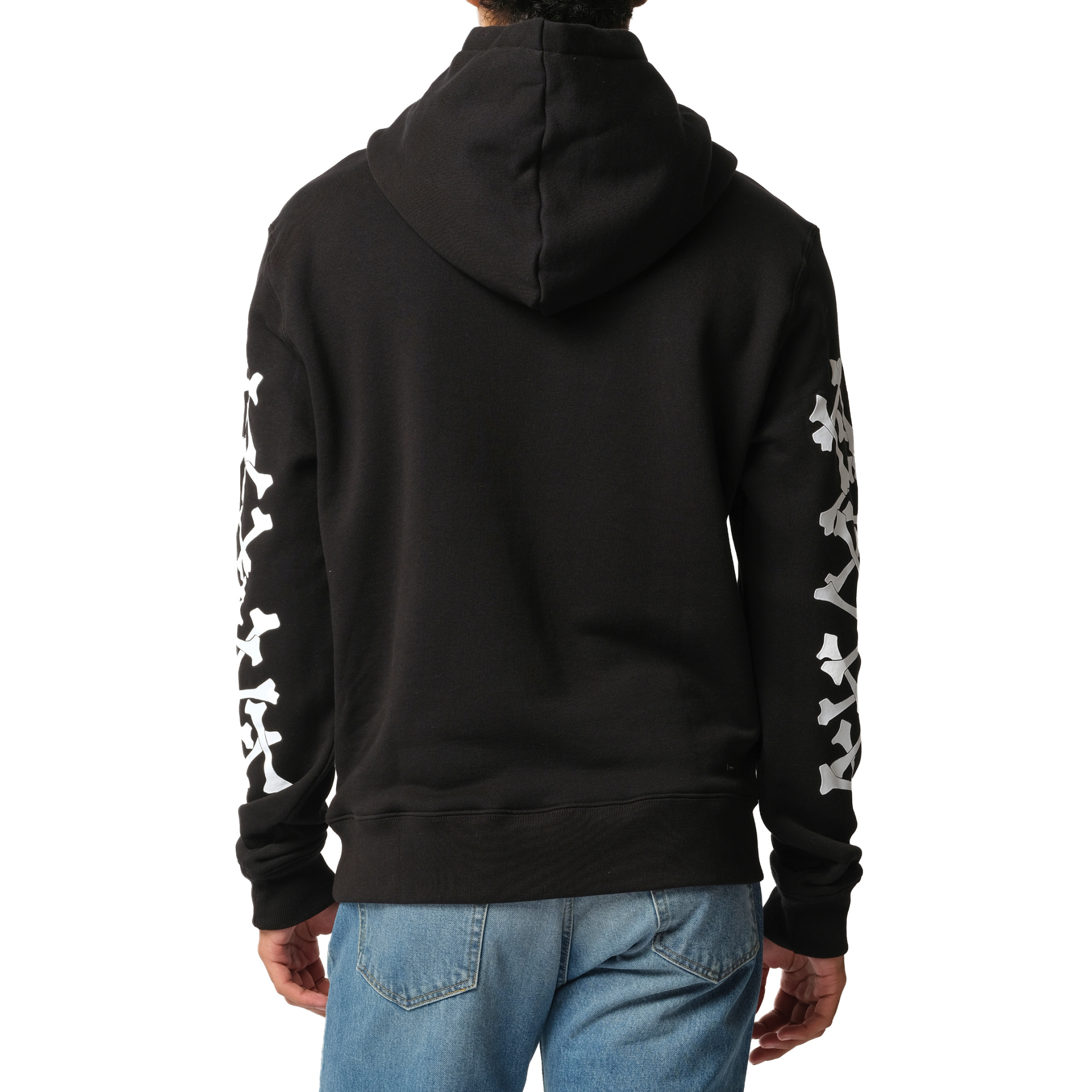 Bones Stacked Hoodie in Black - 6