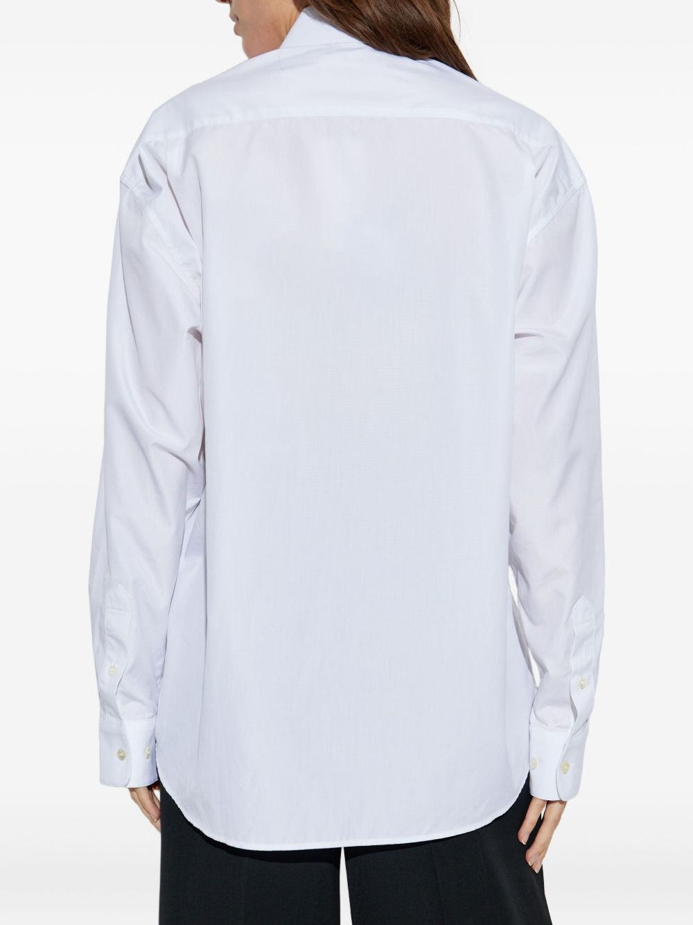 embroidered-detail cotton shirt - 3