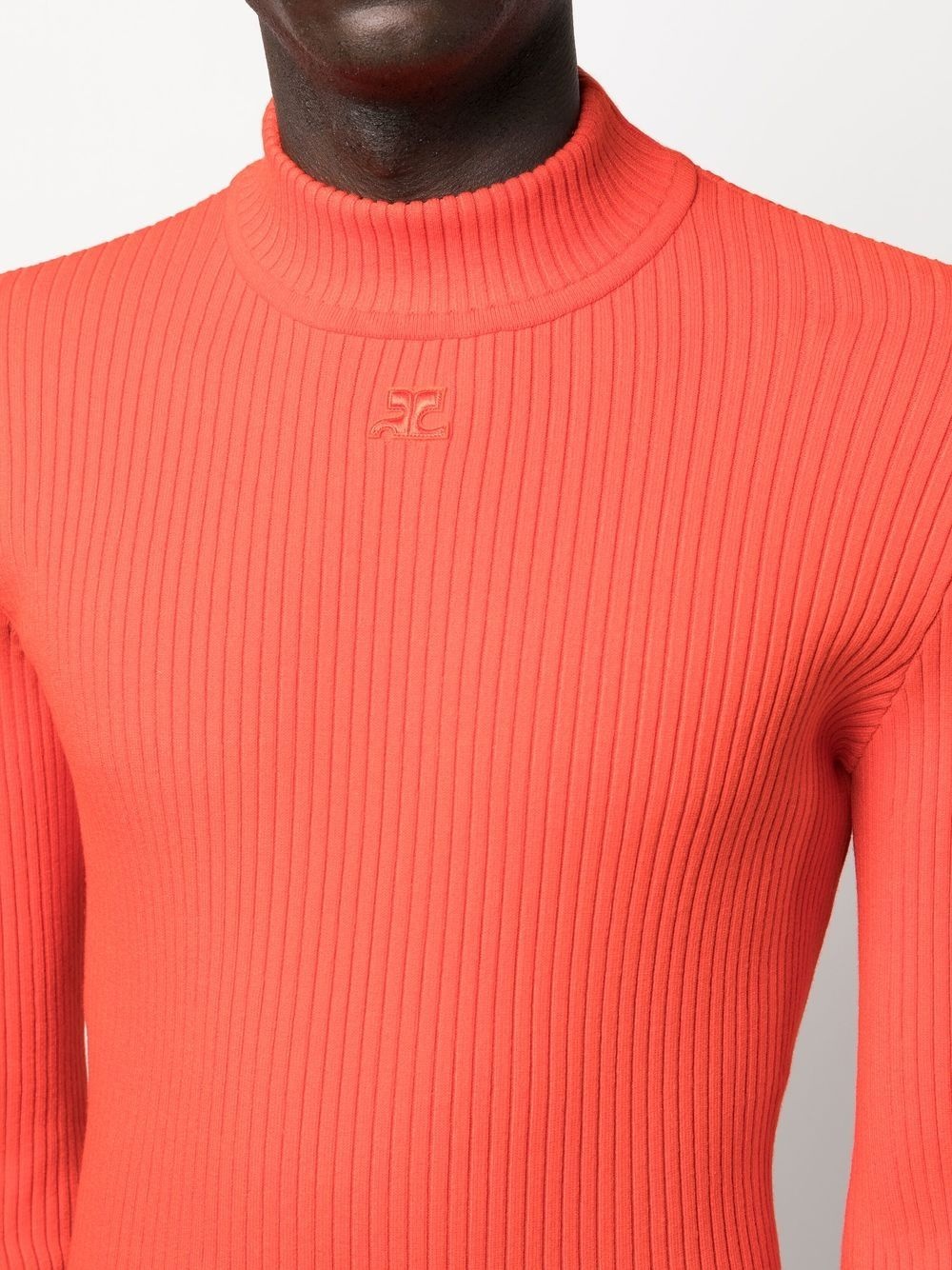 ribbed-knit long-sleeve jumper - 5