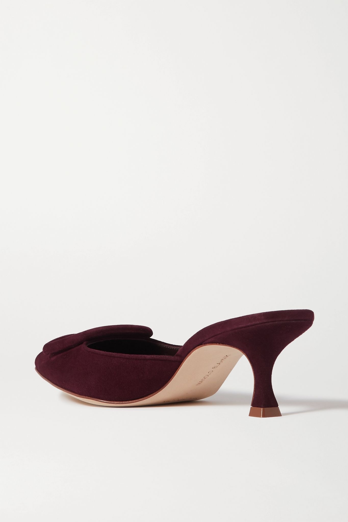 Maysale buckled suede mules - 3