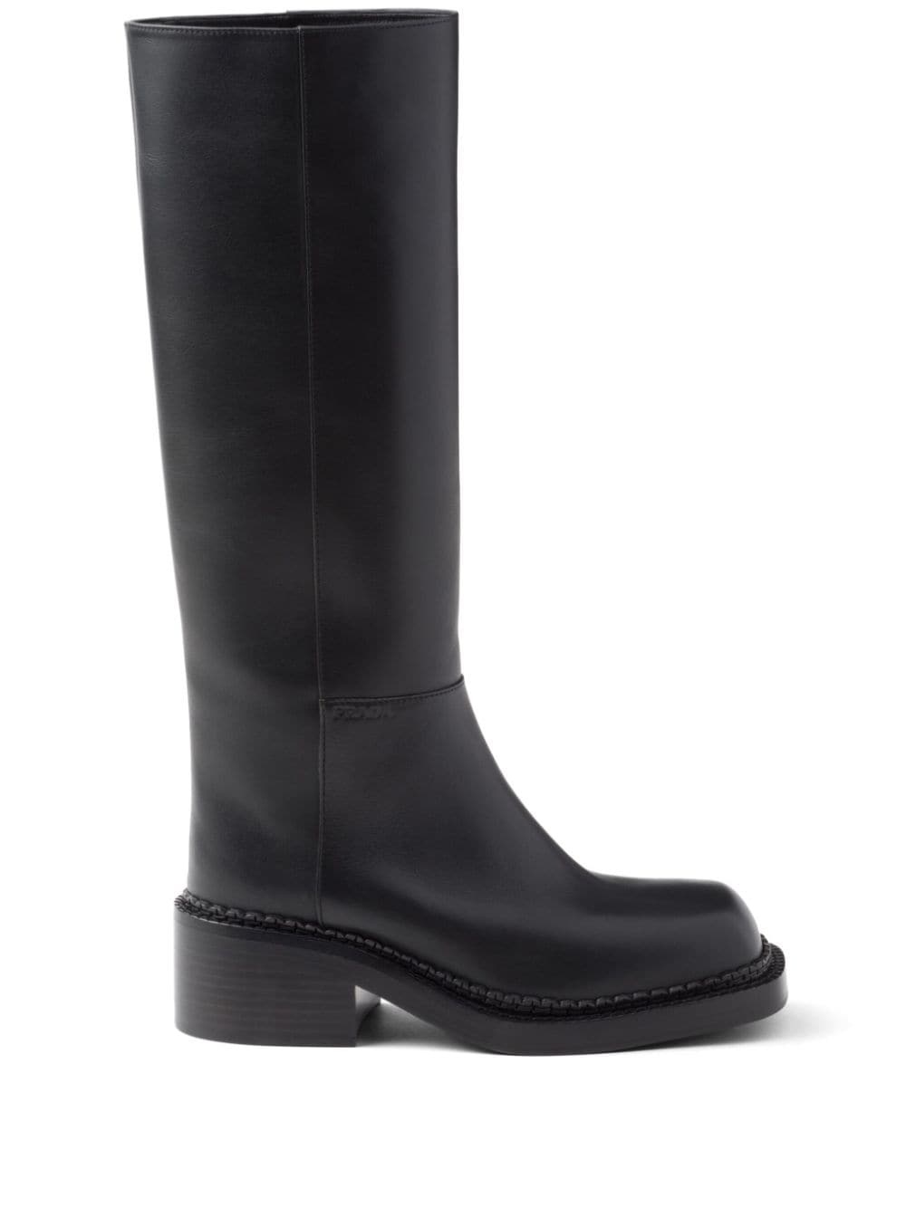 knee-high 55mm leather boots - 1