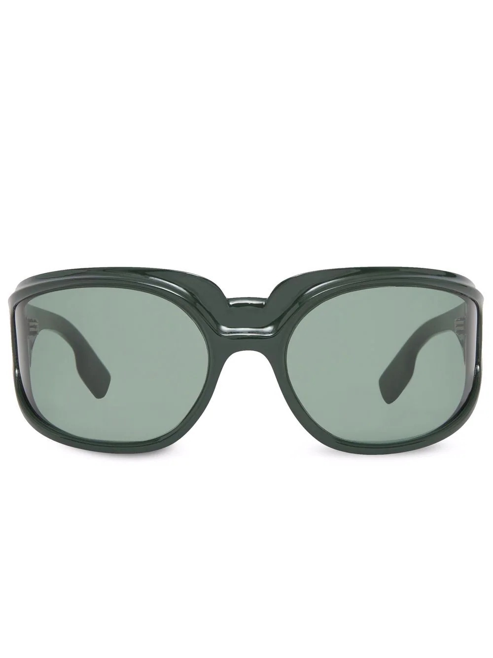 tinted oval frame sunglasses - 1