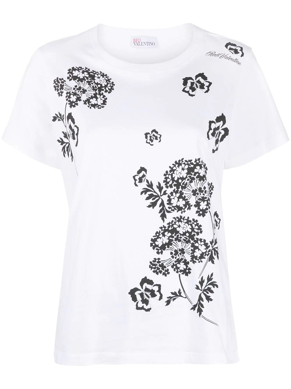 floral-print T-shirt - 1