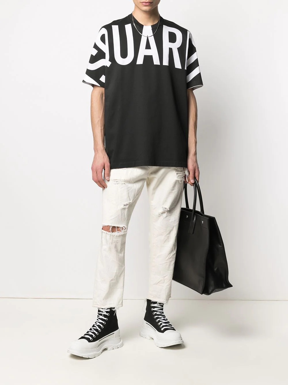 oversized logo-print T-shirt - 2