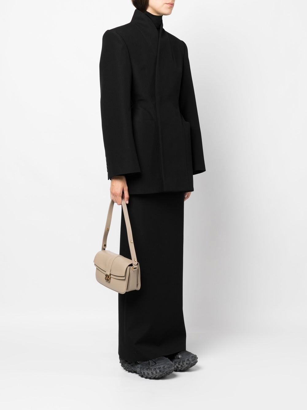 logo-plaque shoulder bag - 2